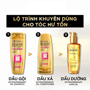 Alternative view of CHO MỌI LOẠI TÓC EXTRAORDINARY OIL DẦU XẢ DƯỠNG TÓC SUÔN MƯỢT L'OREAL PARIS ELSEVE EXTRAORDINARY OIL ULTRA NOURISHING CONDITIONER CHIẾT XUẤT TỪ HOA 325ML - DÀNH CHO MỌI LOẠI TÓC