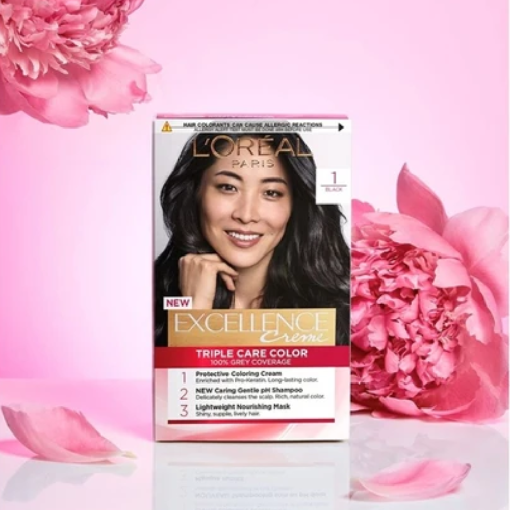 NHUỘM PHỦ BẠC L'OREAL EXCELLENCE CREME THUỐC NHUỘM TÓC VĨNH VIỄN KHÔNG HƯ TỔN - Ảnh 3