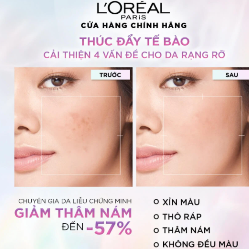 Kem ngày dưỡng sáng mờ thâm nám L'Oreal Paris Glycolic (AHA) Bright SPF 17 15ml - Ảnh 3