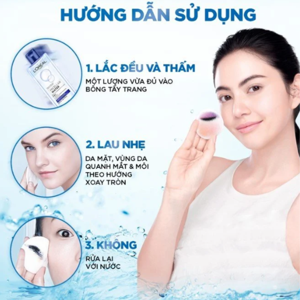 NƯỚC TẨY TRANG VÀ LÀM SẠCH SÂU 3-IN-1 400ml - LÀM MÁT DA - Ảnh 3